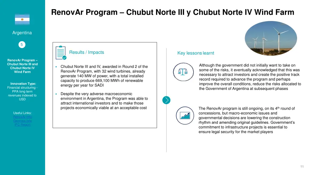 renovar program chubut norte iii y chubut norte 1