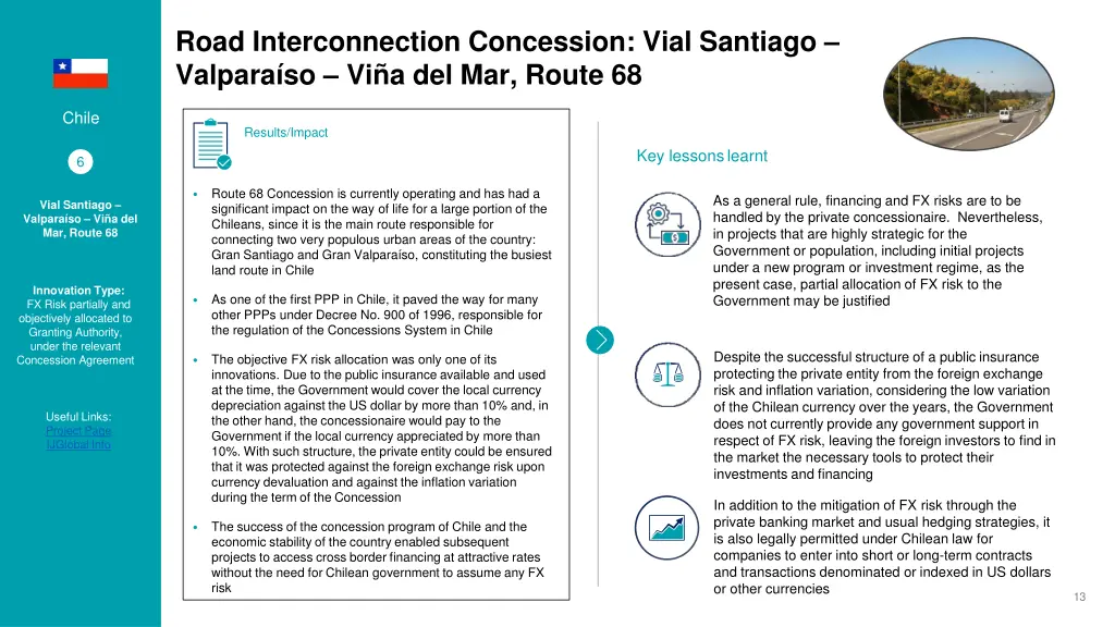 road interconnection concession vial santiago 1