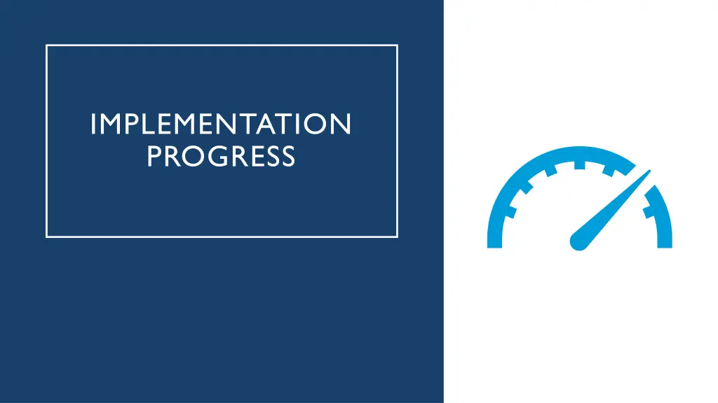 implementation progress