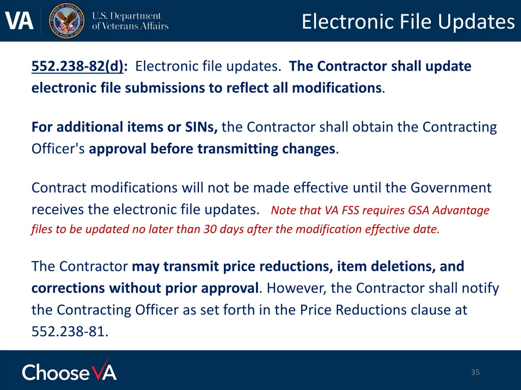 electronic file updates