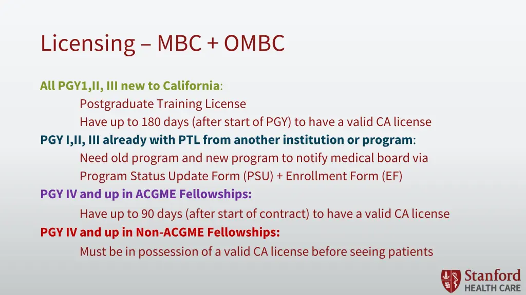 licensing mbc ombc