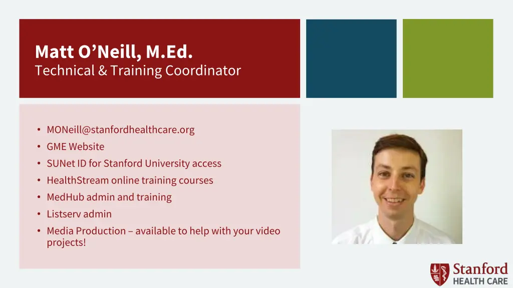 matt o neill m ed technical training coordinator