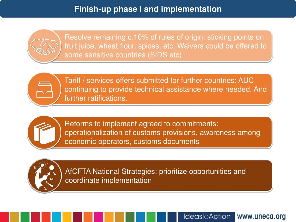 finish up phase i and implementation