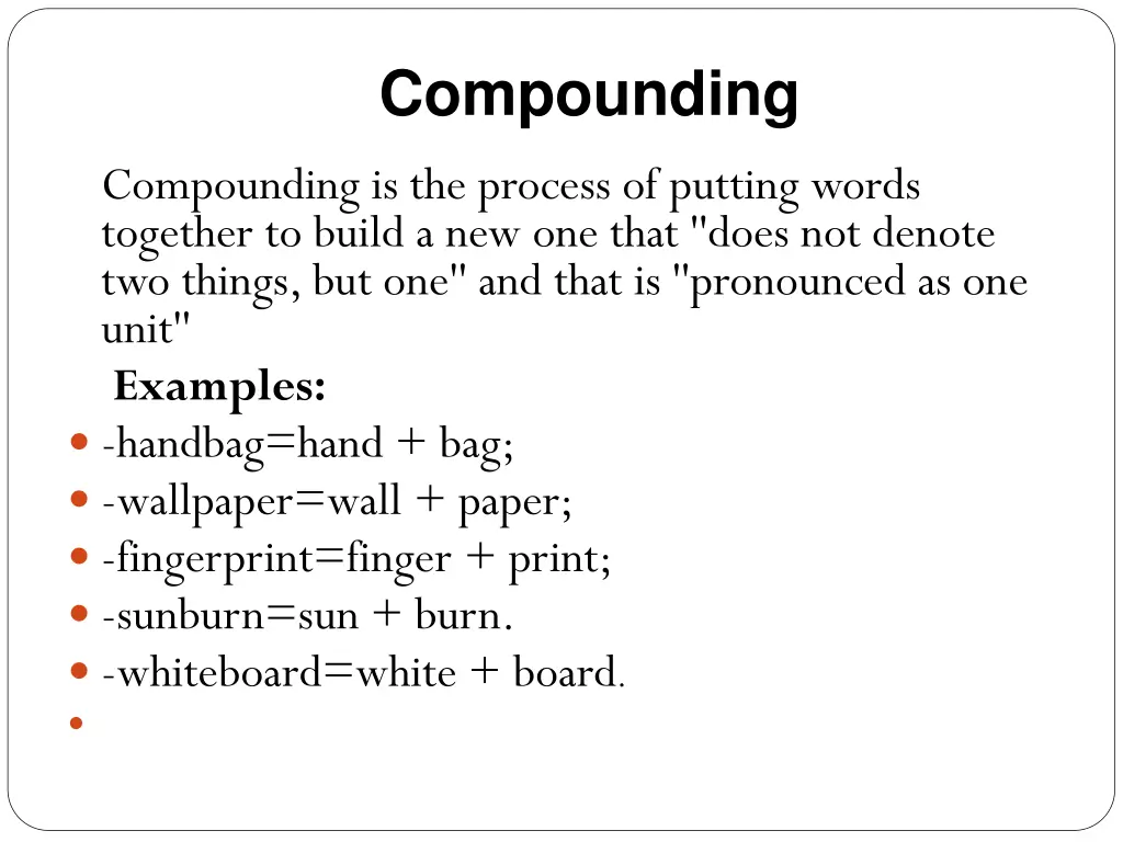 compounding