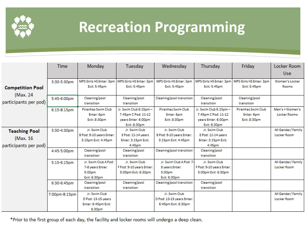 recreation programming 12