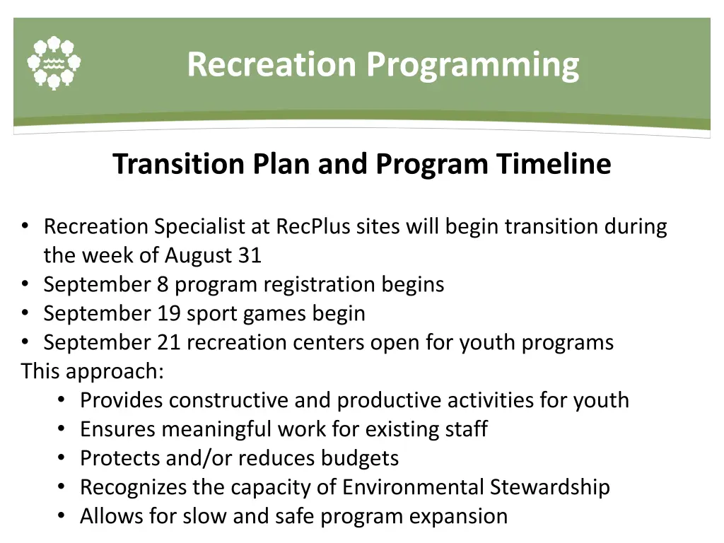 recreation programming 13