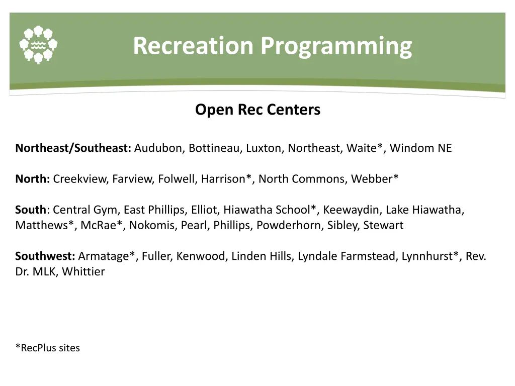 recreation programming 5