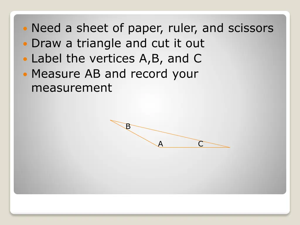 need a sheet of paper ruler and scissors draw