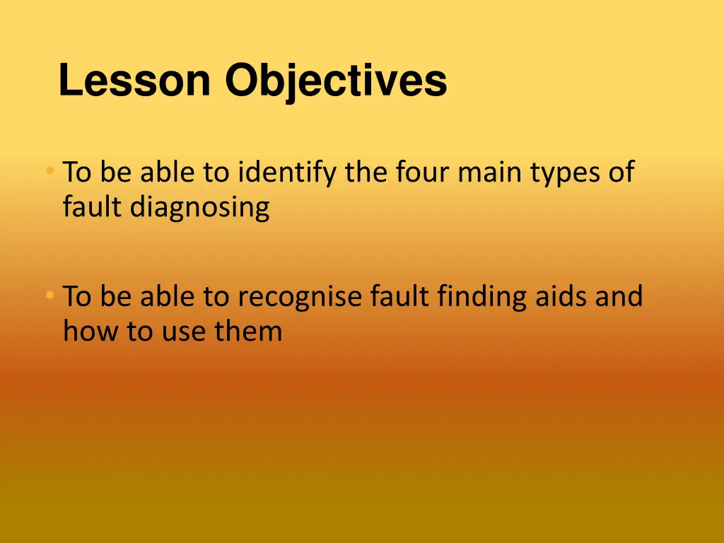 lesson objectives