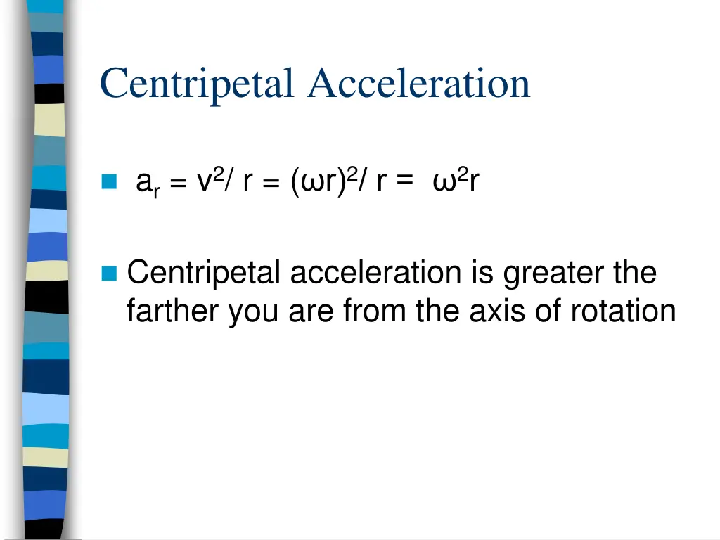 centripetal acceleration