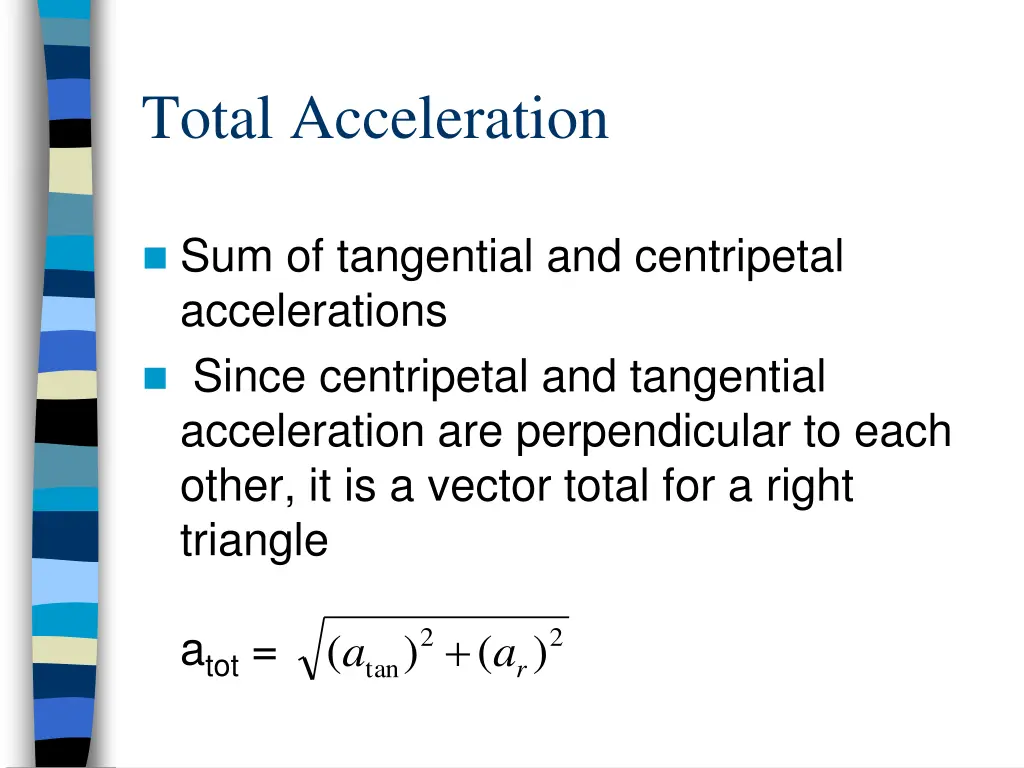 total acceleration