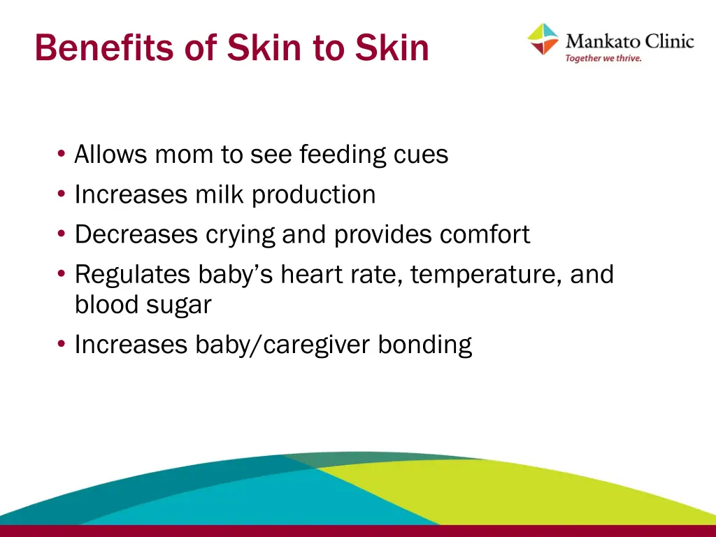 benefits of skin to skin