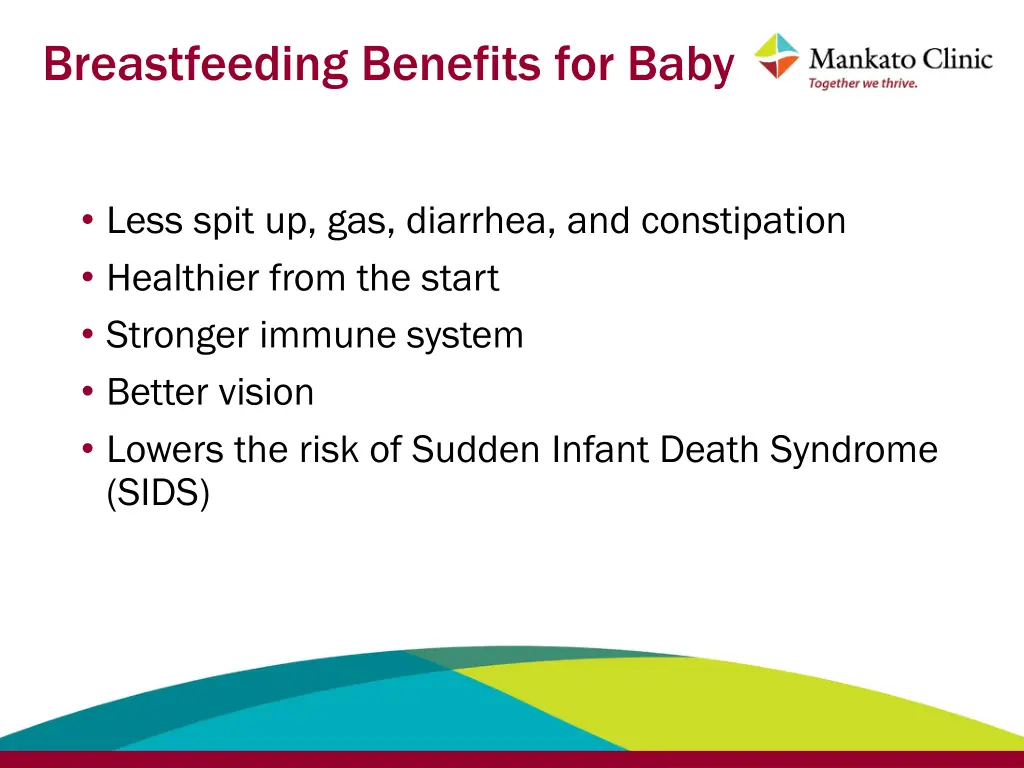 breastfeeding benefits for baby