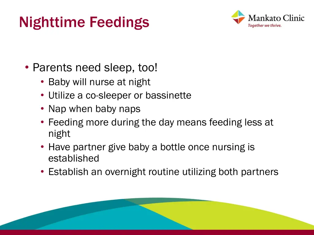 nighttime feedings