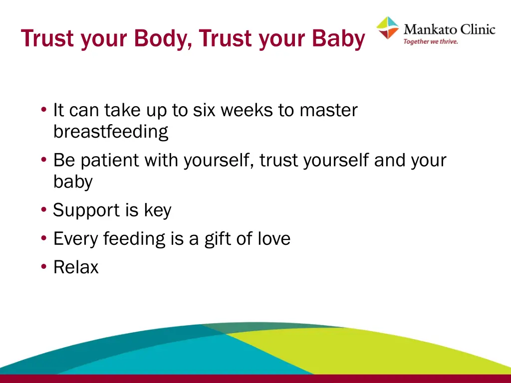 trust your body trust your baby