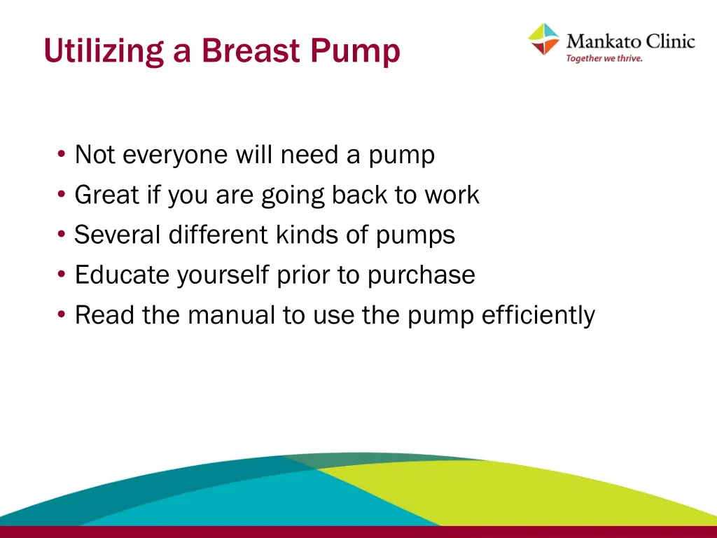 utilizing a breast pump