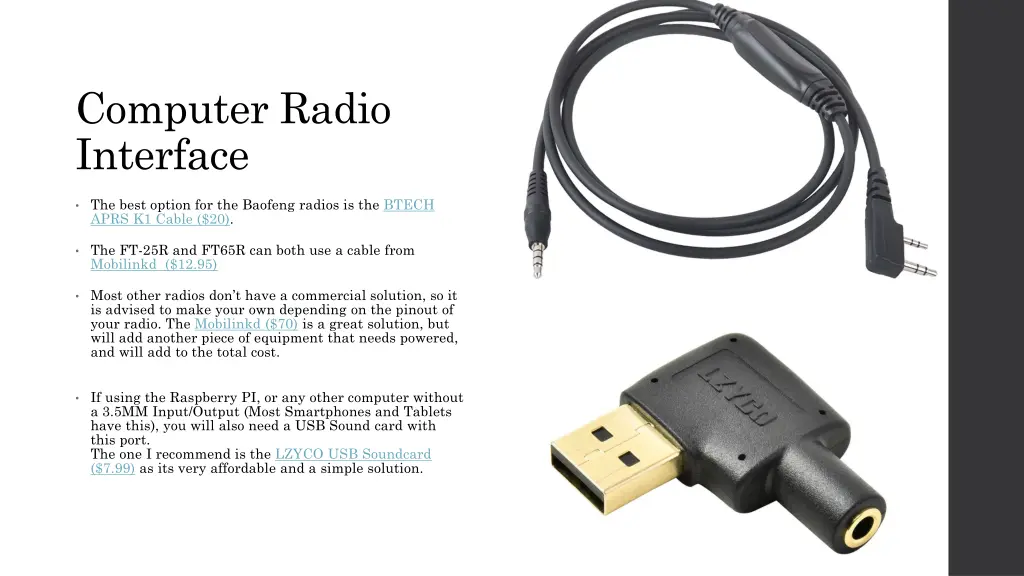 computer radio interface