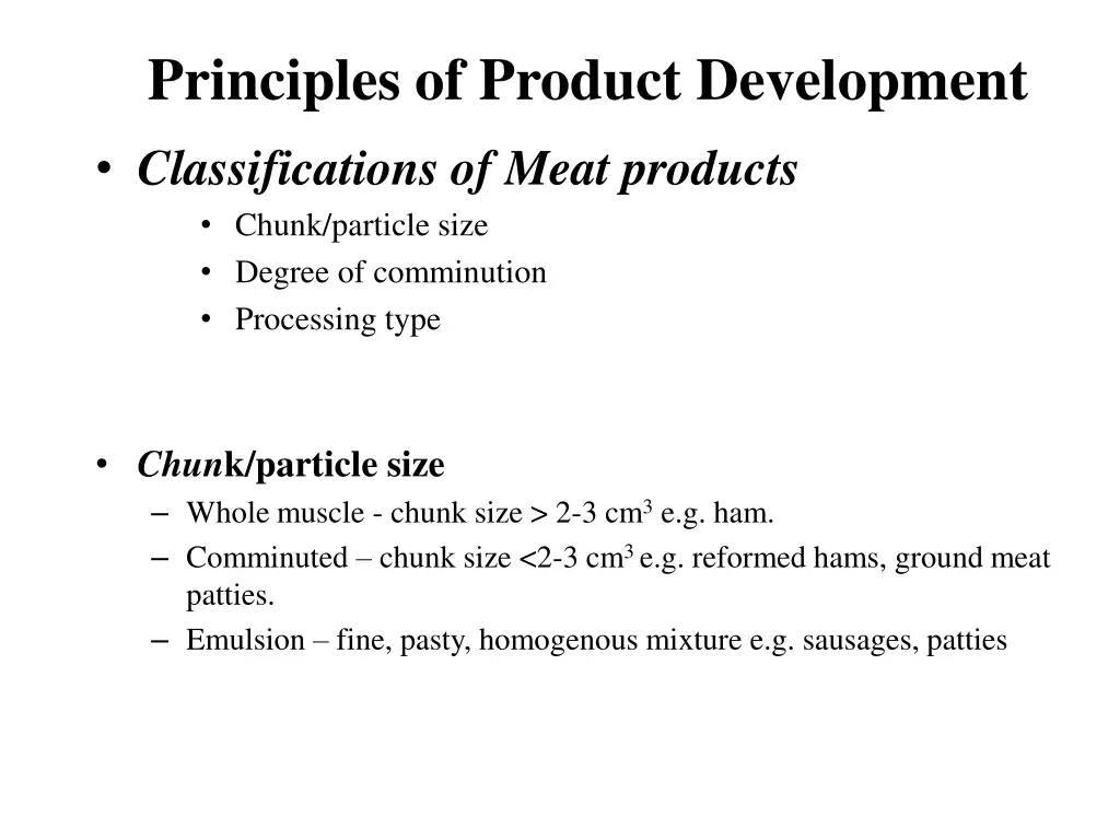 principles of product development classifications