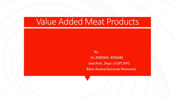 value added meat products