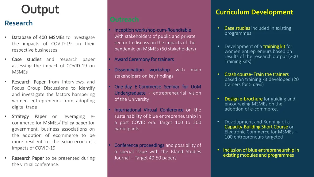 output research