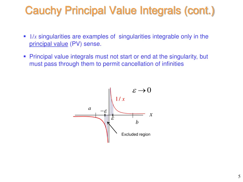 cauchy principal value integrals cont