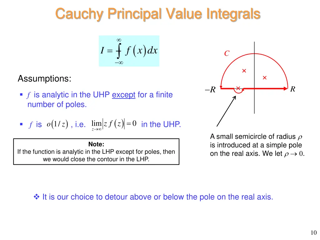 cauchy principal value integrals