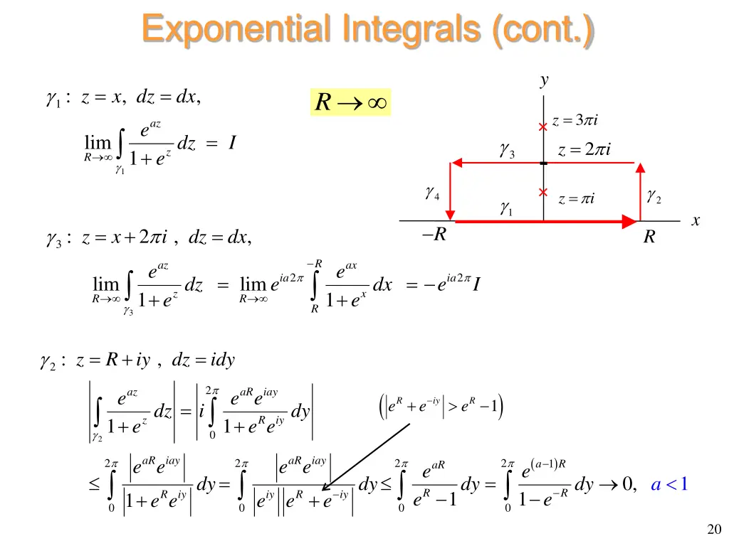 exponential integrals cont