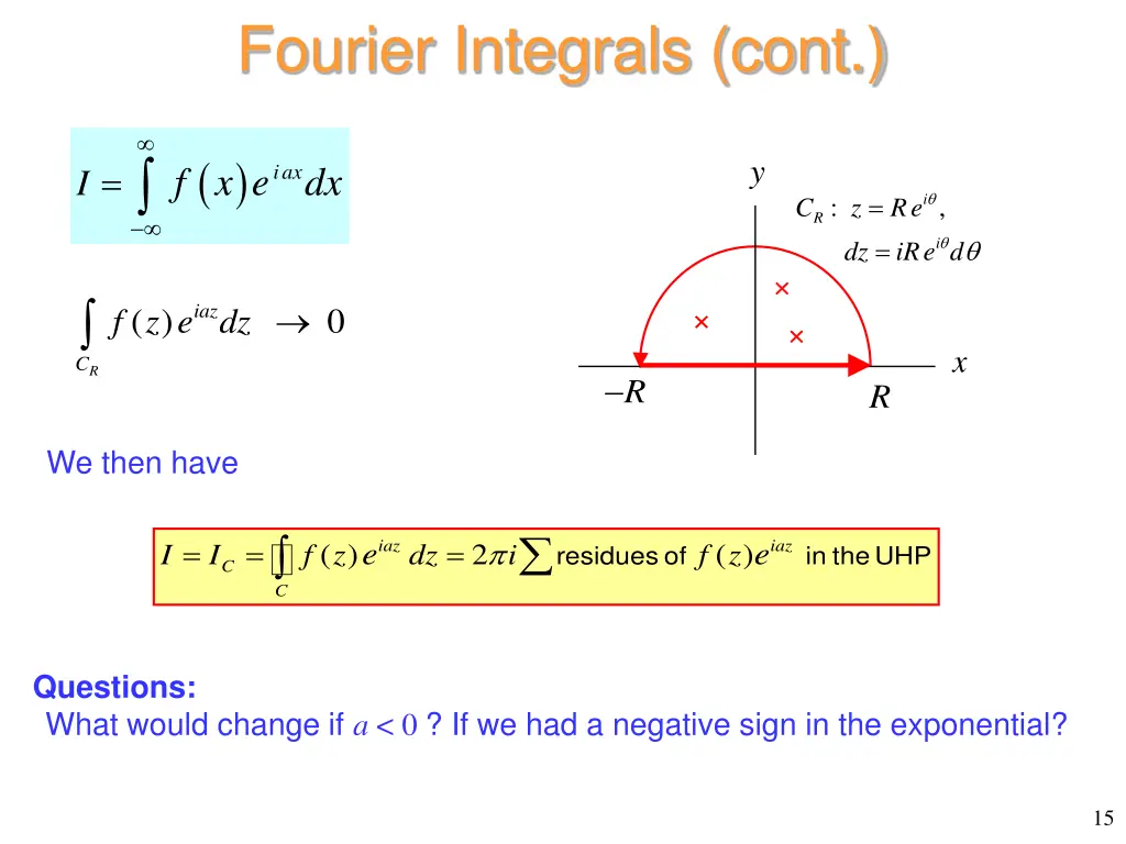 fourier integrals cont 1