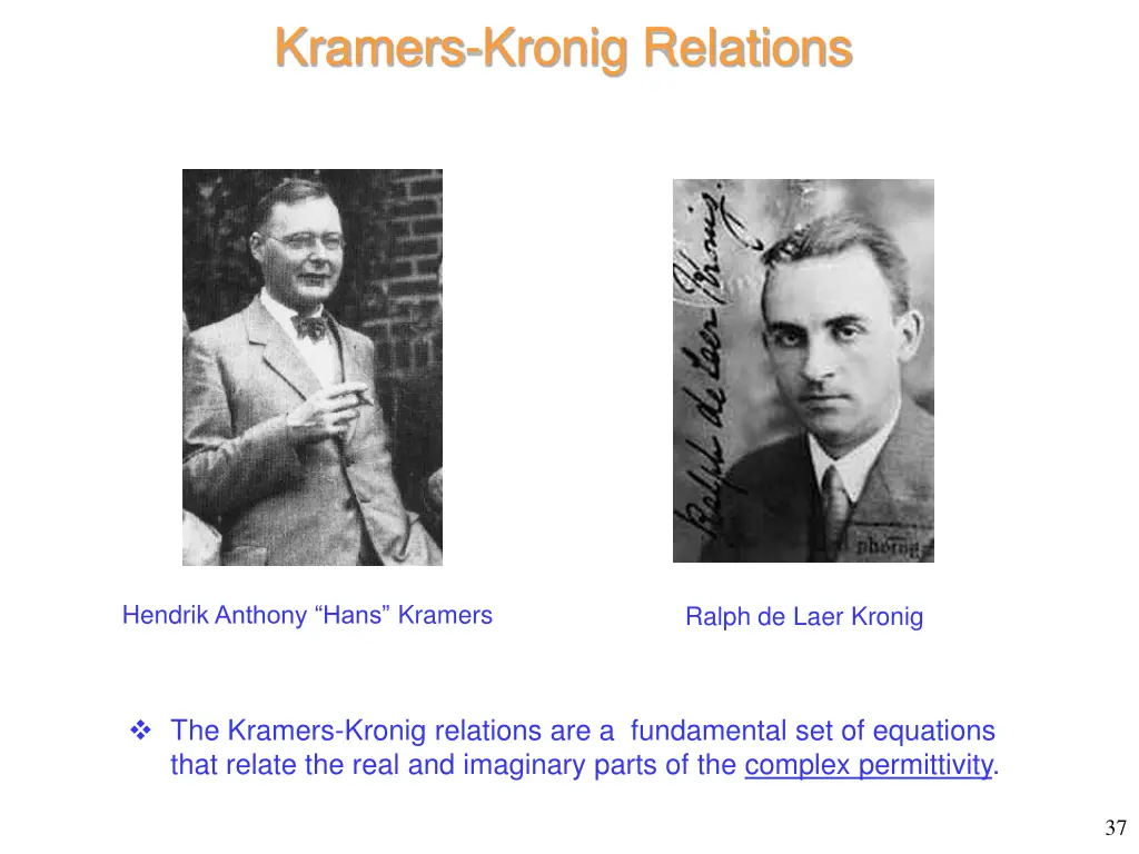 kramers kronig relations