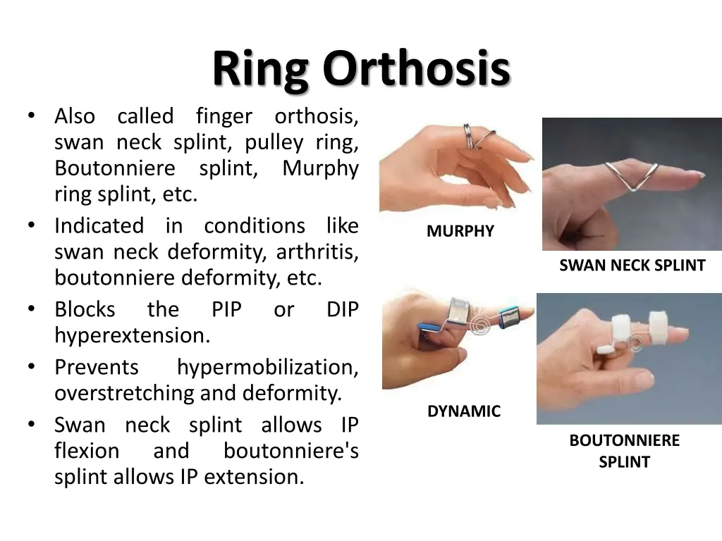 ring orthosis