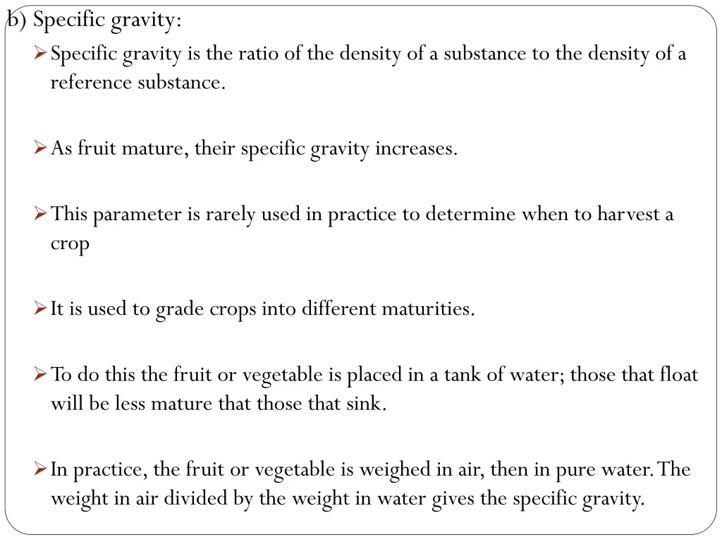 b specific gravity specific gravity is the ratio