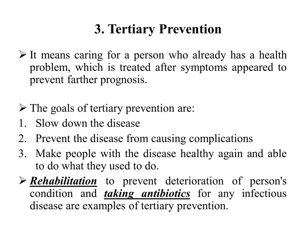 3 tertiary prevention