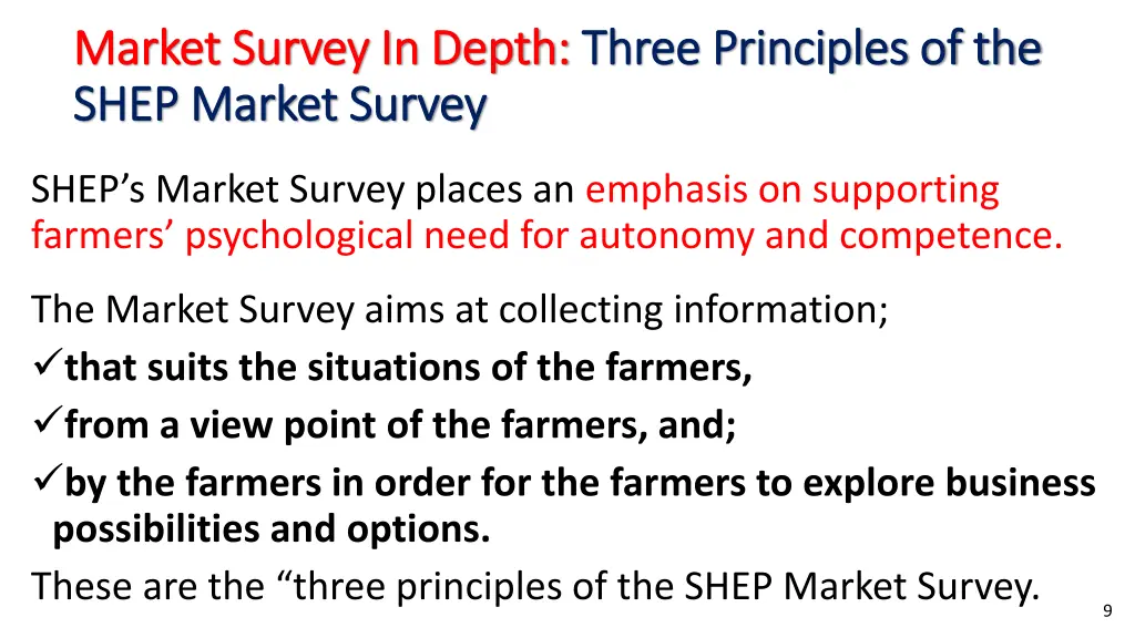 market survey in depth market survey in depth