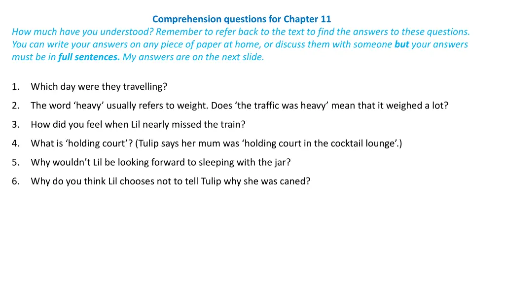 comprehension questions for chapter 11