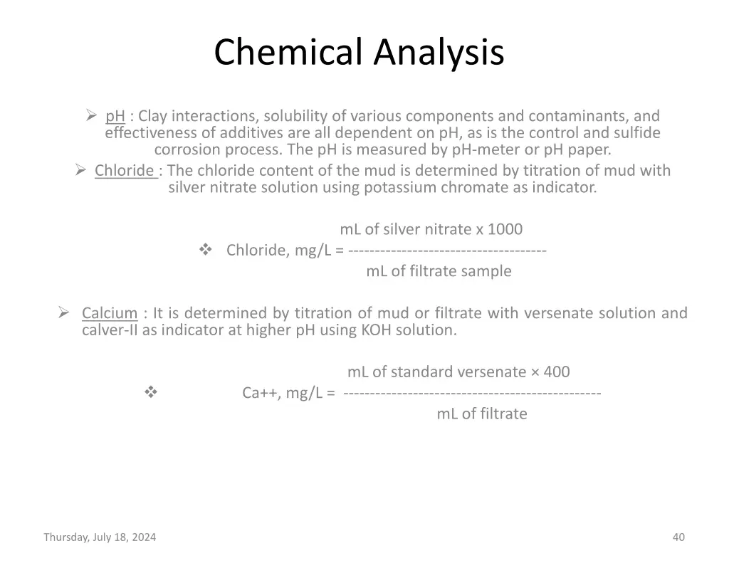 chemical analysis