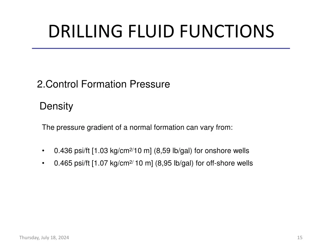 drilling fluid functions 10