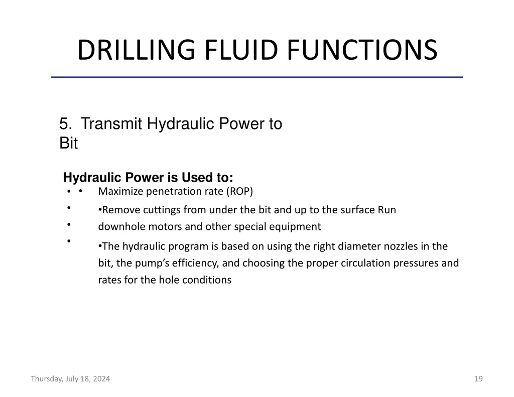 drilling fluid functions 14