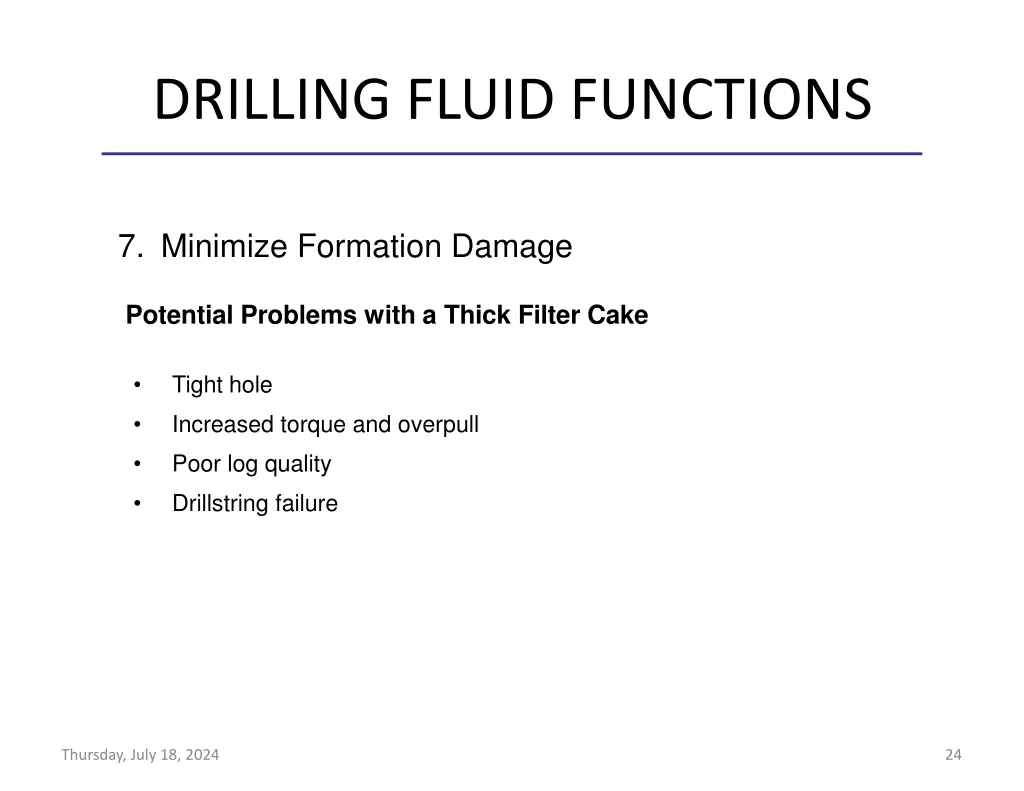 drilling fluid functions 19