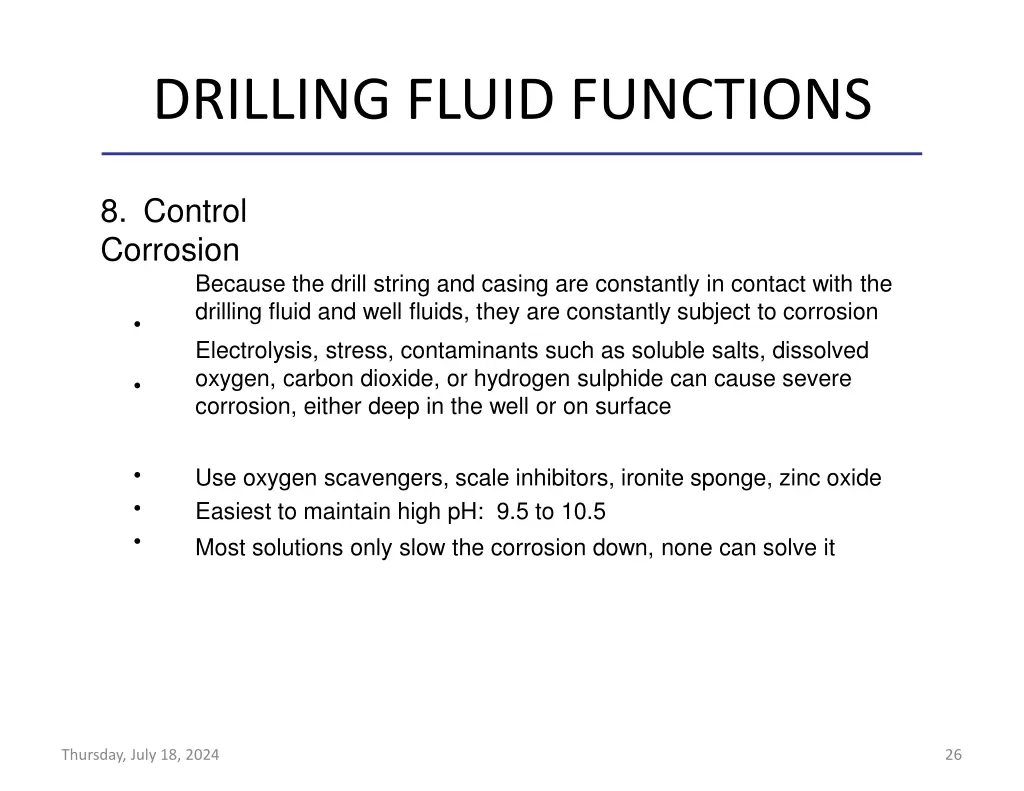 drilling fluid functions 21