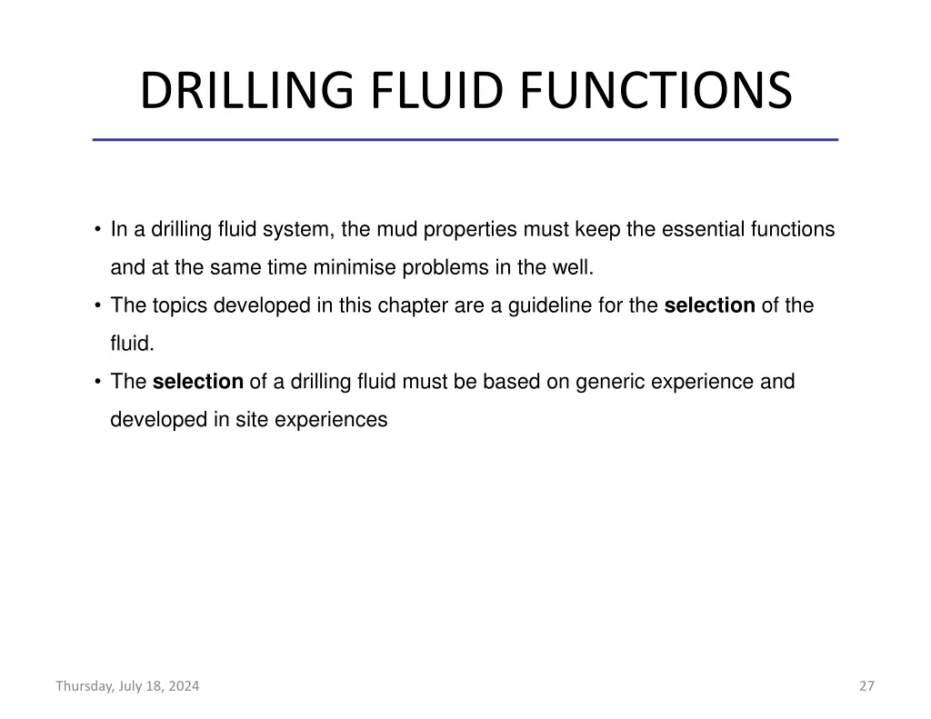 drilling fluid functions 22