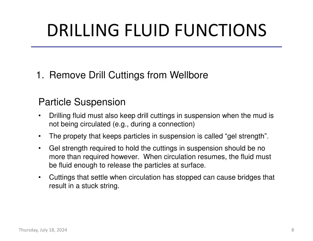 drilling fluid functions 4