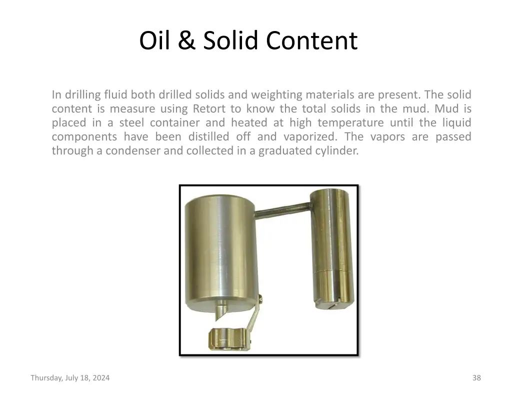 oil solid content