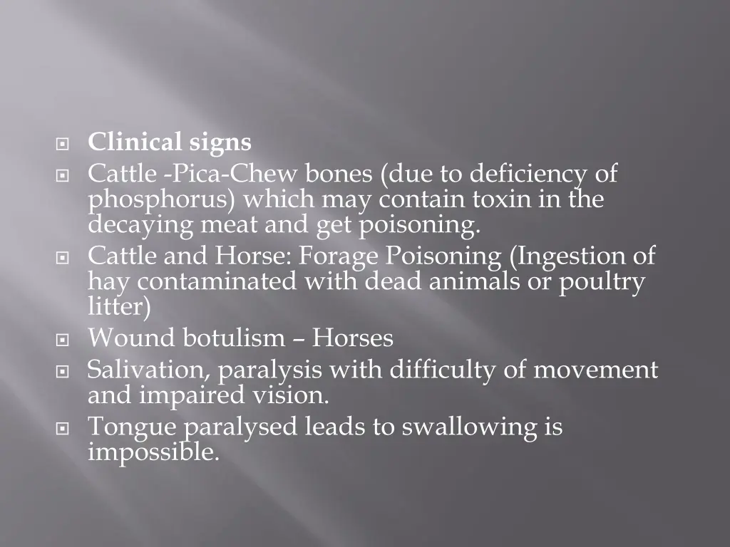 clinical signs cattle pica chew bones