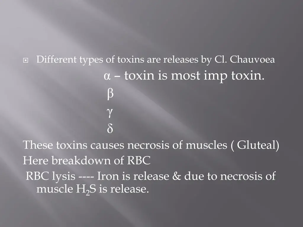 different types of toxins are releases