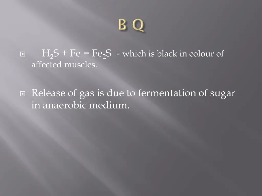 h 2 s fe fe 2 s which is black in colour