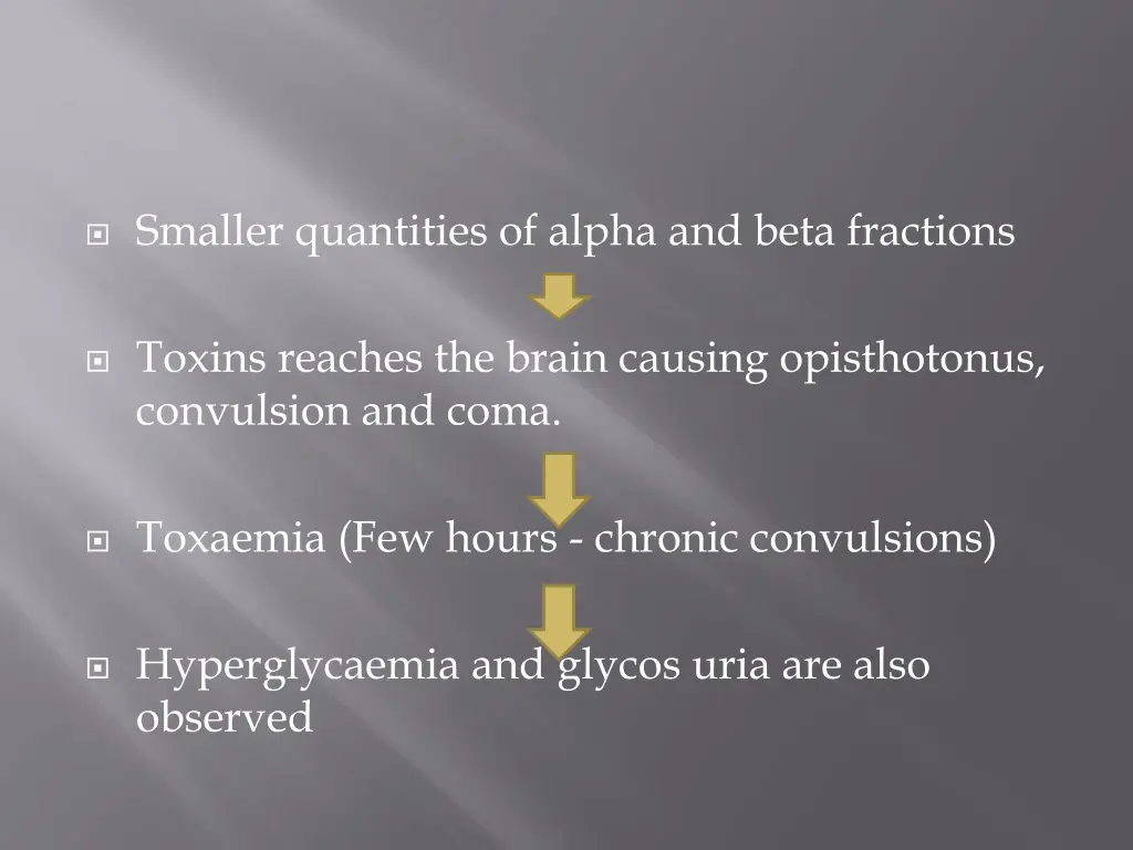 smaller quantities of alpha and beta fractions