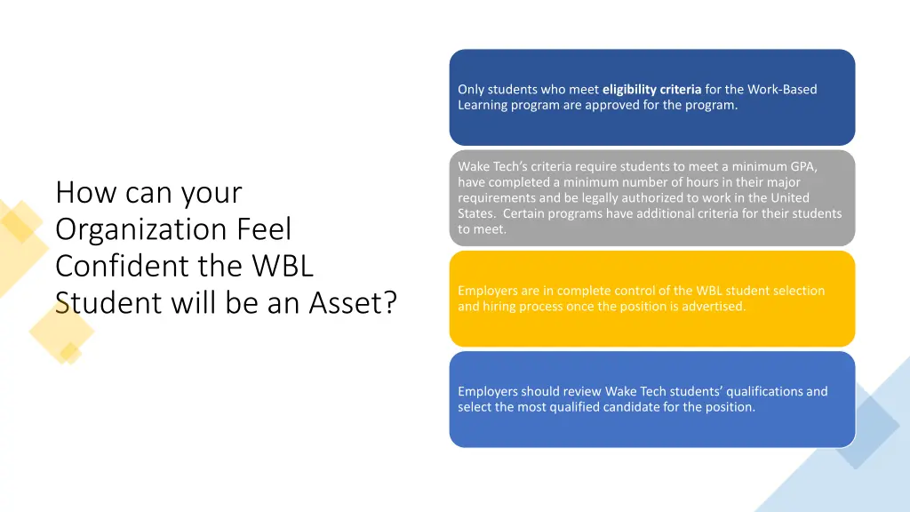 only students who meet eligibility criteria