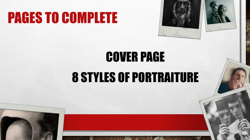 pages to complete