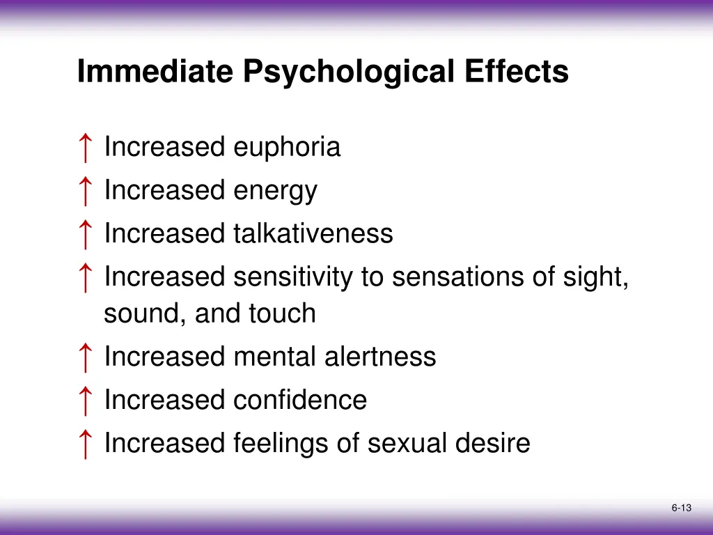 immediate psychological effects