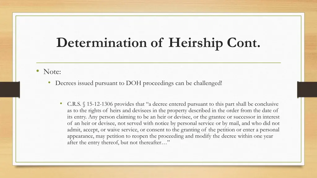 determination of heirship cont 1